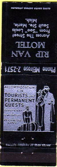 Rip Van Motel (Rip-Van Motel) - Matchbook (newer photo)